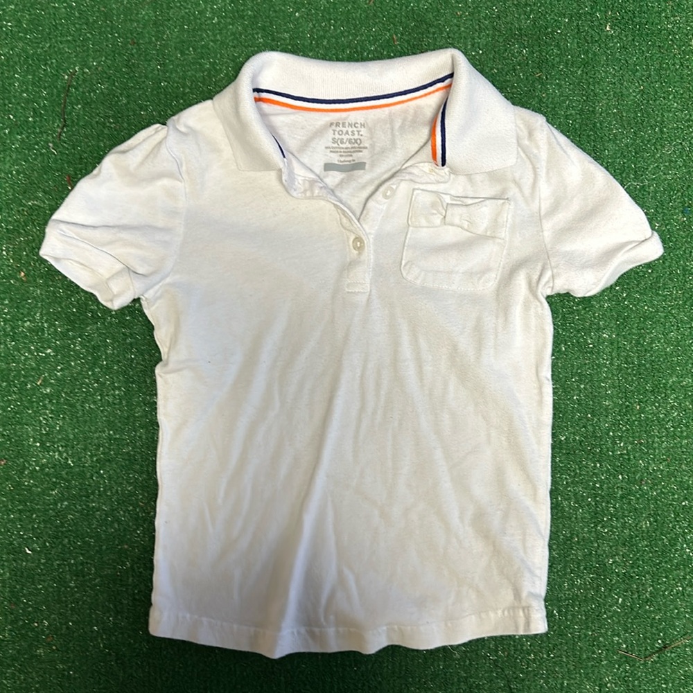 Kids size 6 to 6X French toast polo shirt!